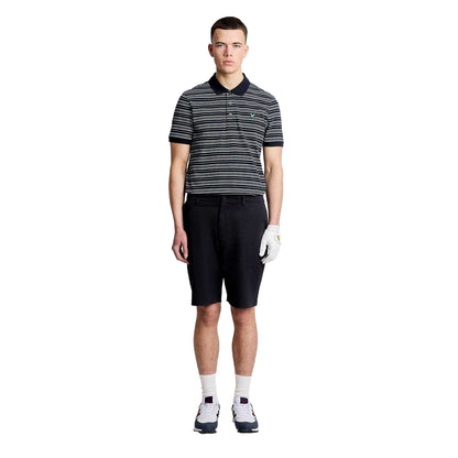Navy-Blue - Lifestyle - Lyle & Scott Mens Stripe Golf Polo Shirt