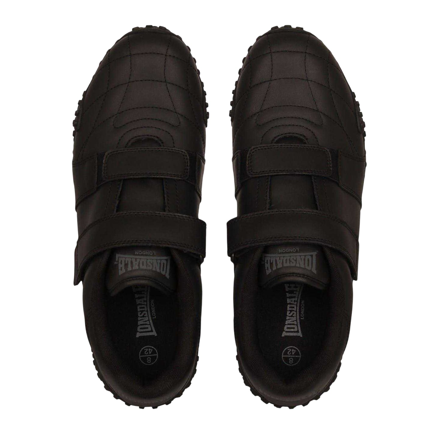 Black - Lifestyle - Lonsdale Mens Fulham Leather Trainers
