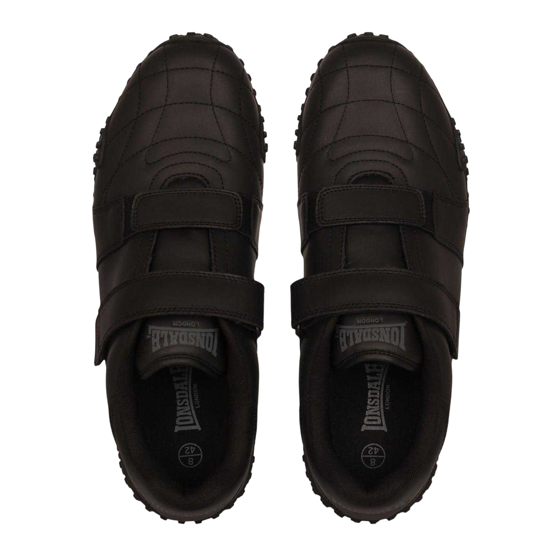 Black - Lifestyle - Lonsdale Mens Fulham Leather Trainers