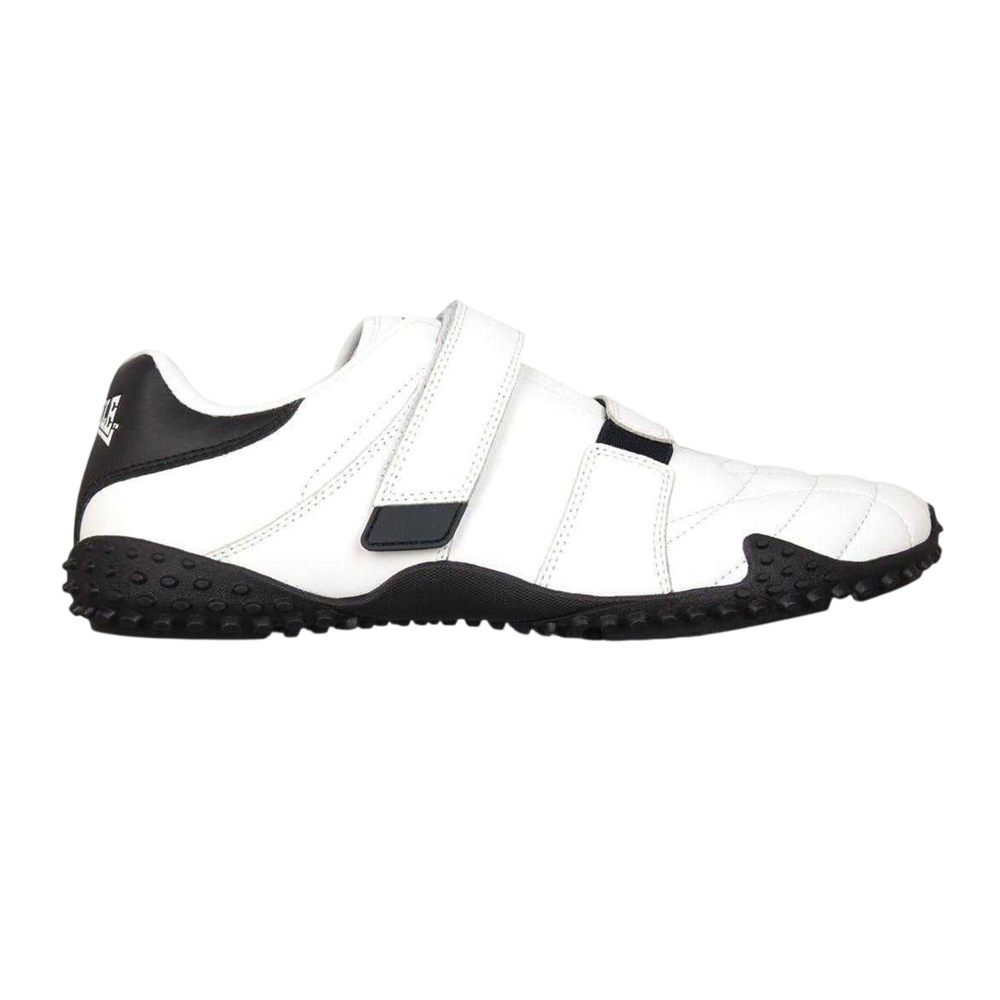 White-Navy - Front - Lonsdale Mens Fulham Leather Trainers