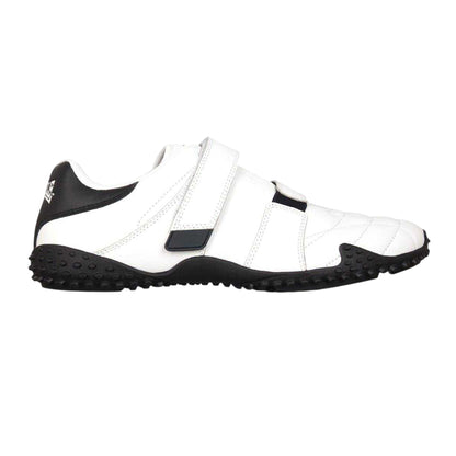 White-Navy - Front - Lonsdale Mens Fulham Leather Trainers