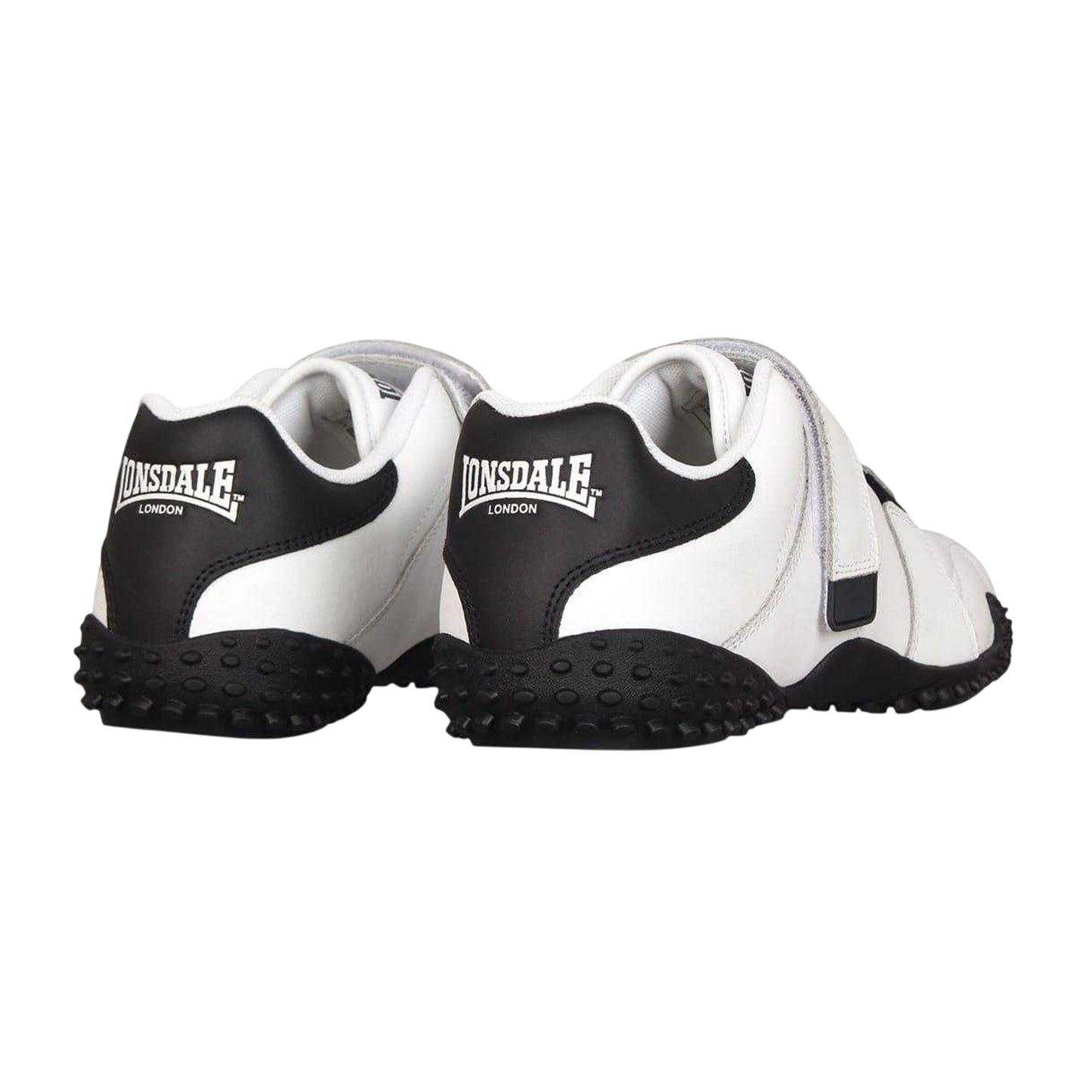 White-Navy - Back - Lonsdale Mens Fulham Leather Trainers
