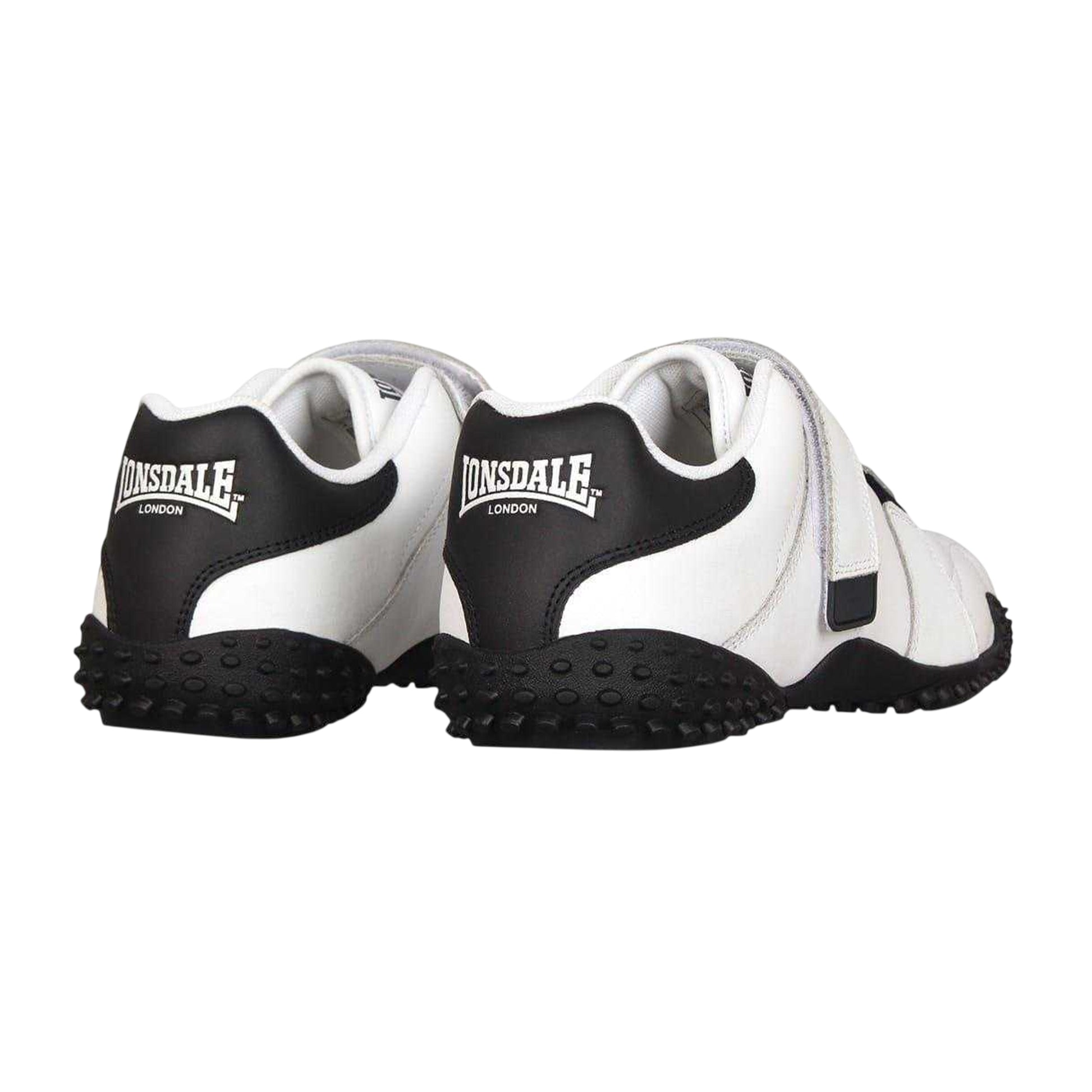 White-Navy - Back - Lonsdale Mens Fulham Leather Trainers