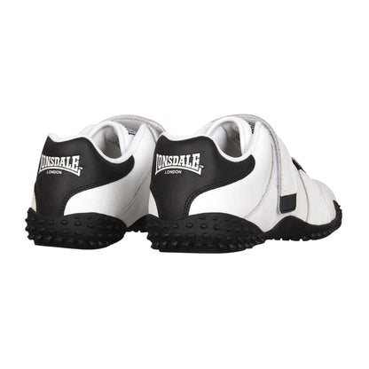 White-Navy - Back - Lonsdale Mens Fulham Leather Trainers