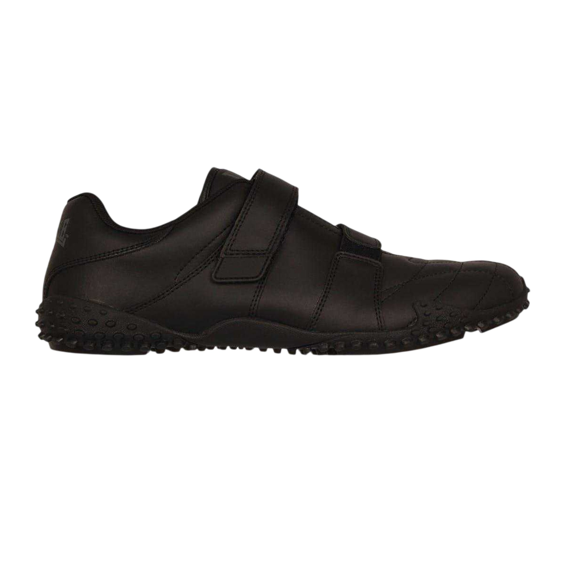 Black - Front - Lonsdale Mens Fulham Leather Trainers
