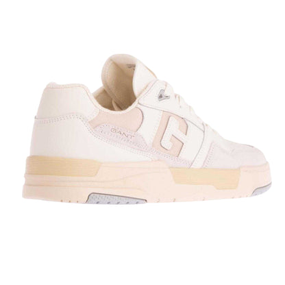 White - Back - Gant Mens Brookpal Suede Trainers