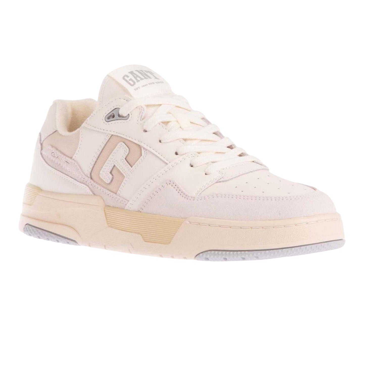 White - Pack Shot - Gant Mens Brookpal Suede Trainers