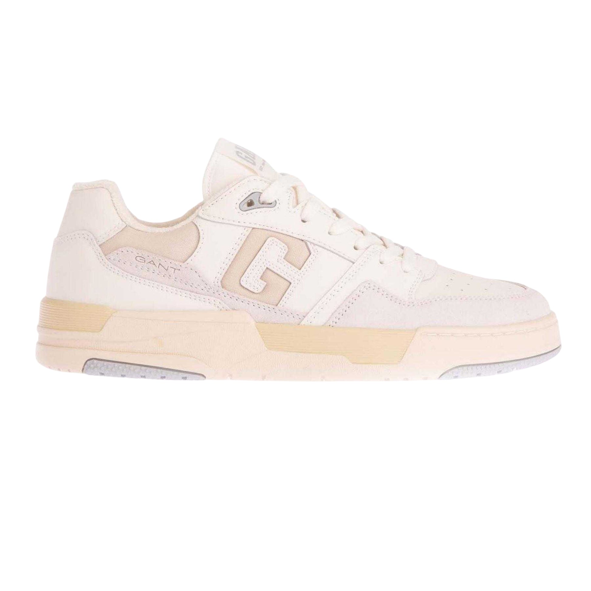 White - Front - Gant Mens Brookpal Suede Trainers