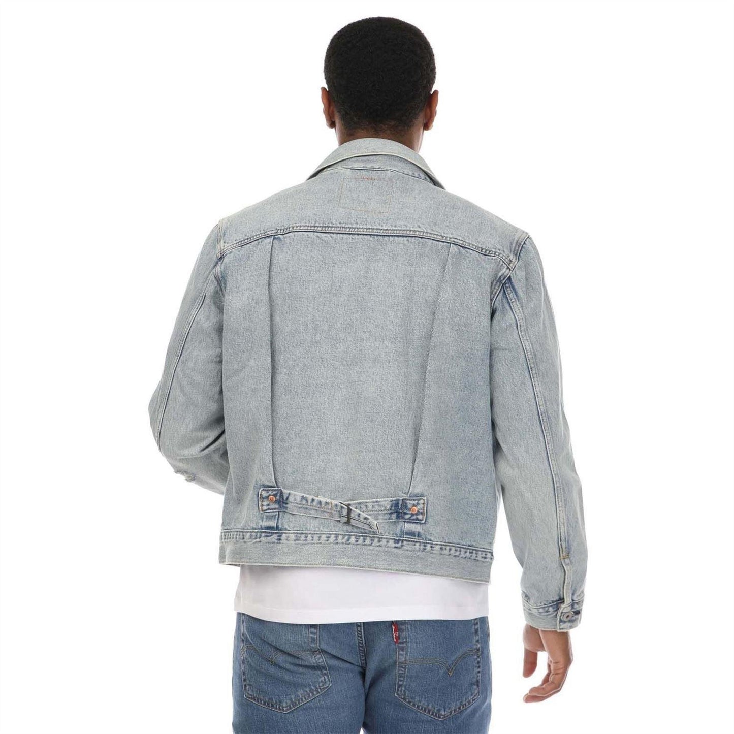 Denim - Back - Levis Mens Cotton Trucker Jacket