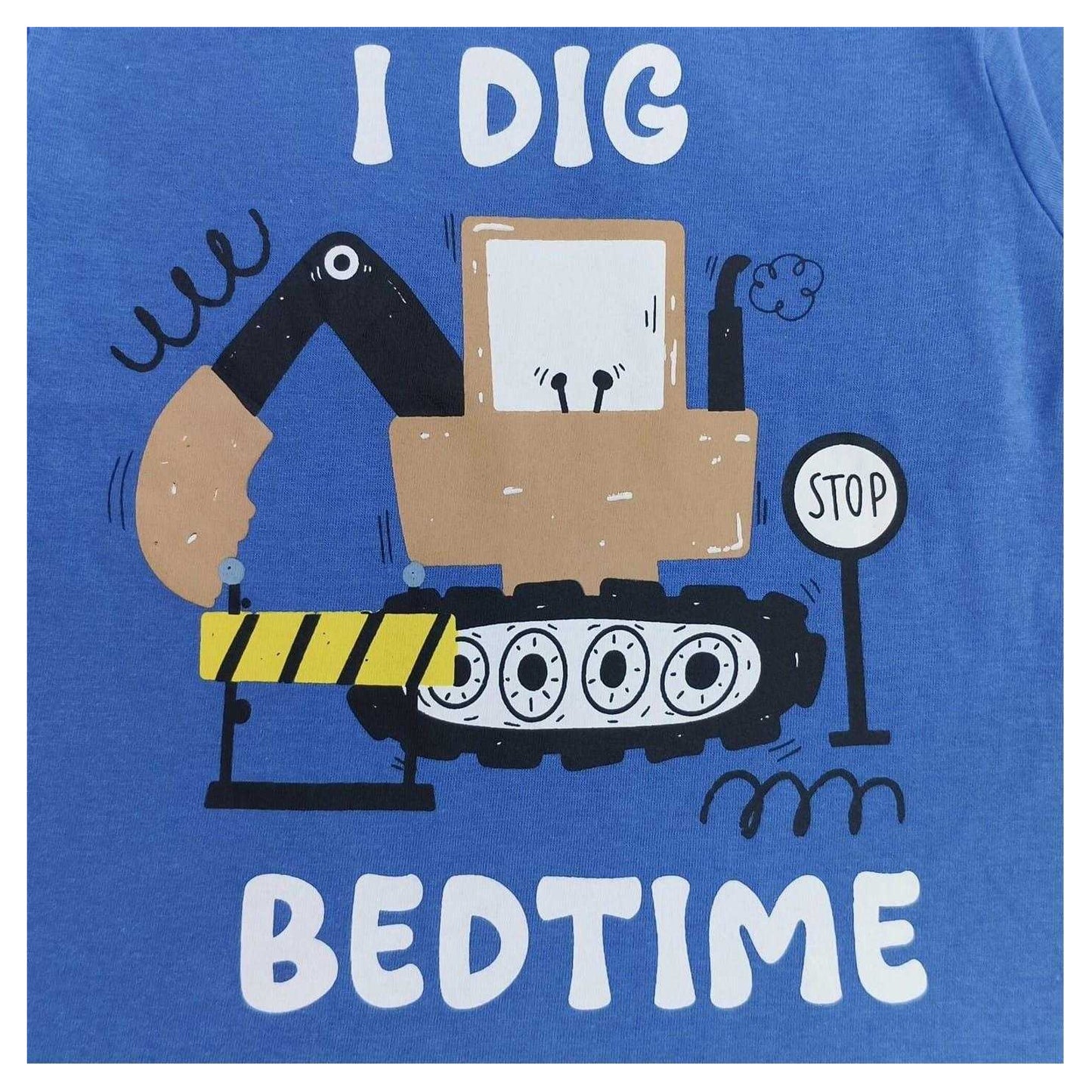 Blue - Lifestyle - Star Boys Digger Pyjama Set