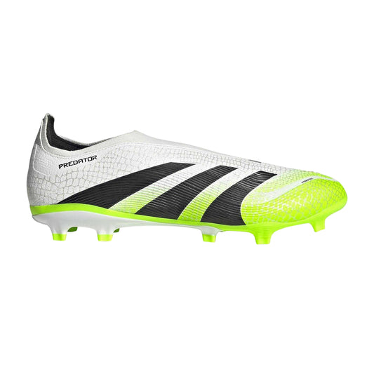 White-Lemon - Front - Adidas Mens Predator League Firm Ground Football Boots