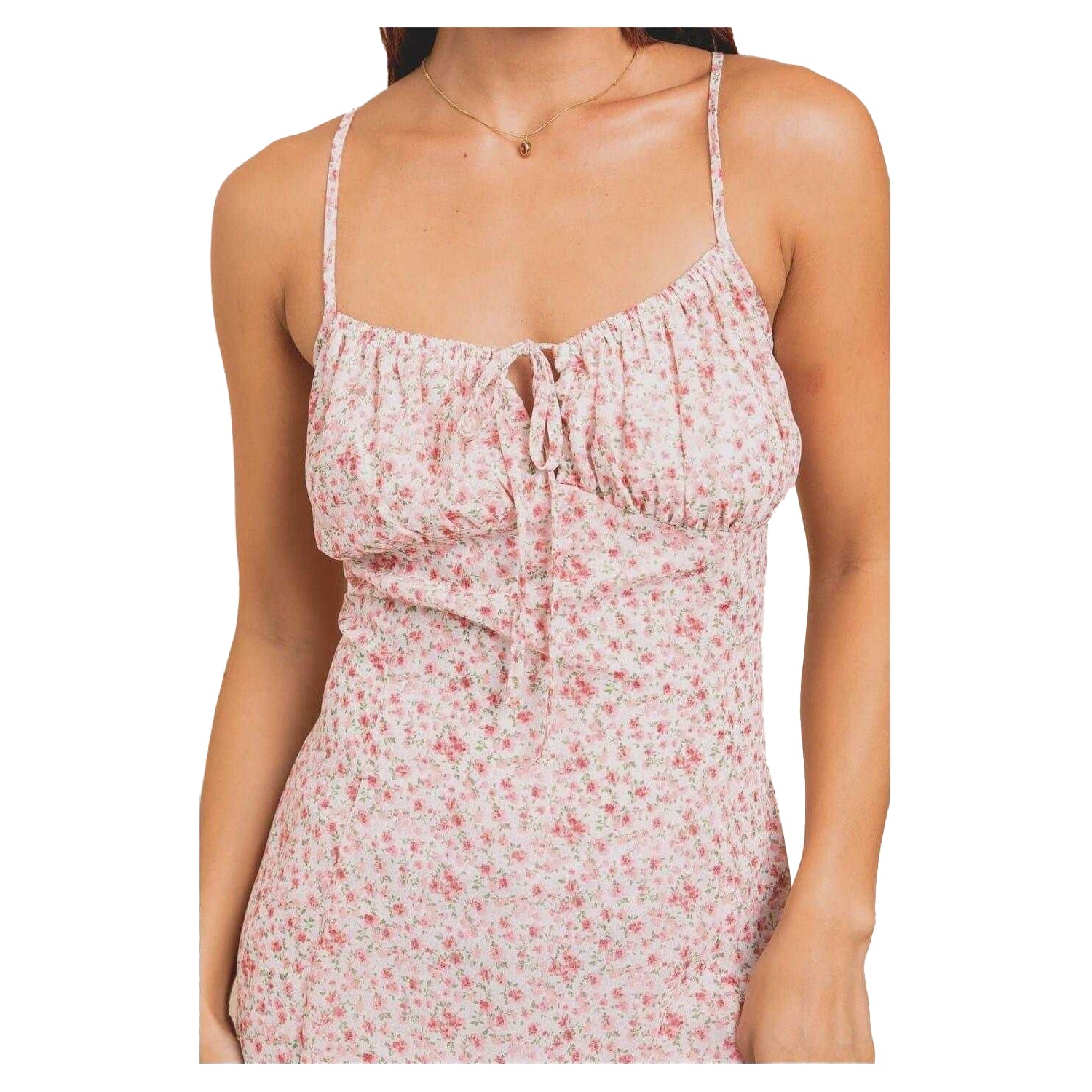 Multicoloured - Side - Daisy Street Womens-Ladies Floral Spaghetti Strap Slip Dress