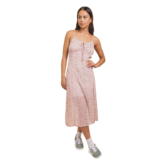 Multicoloured - Front - Daisy Street Womens-Ladies Floral Spaghetti Strap Slip Dress