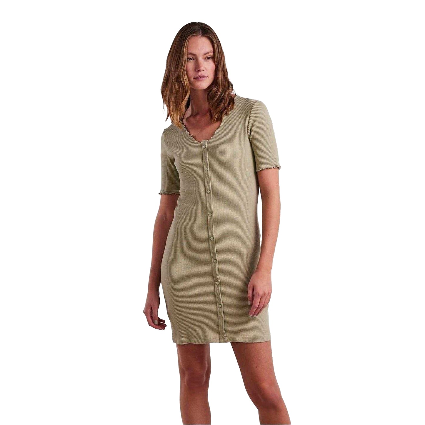 Tea - Side - Pieces Womens-Ladies Nukisa V Neck Bodycon Dress