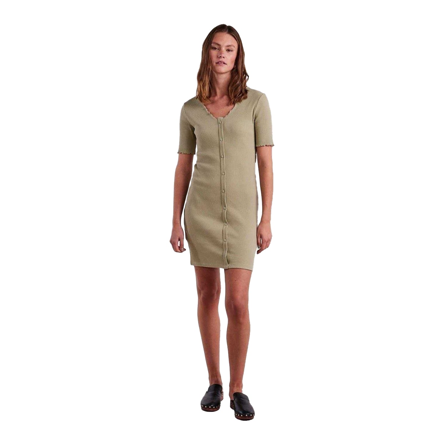 Tea - Lifestyle - Pieces Womens-Ladies Nukisa V Neck Bodycon Dress