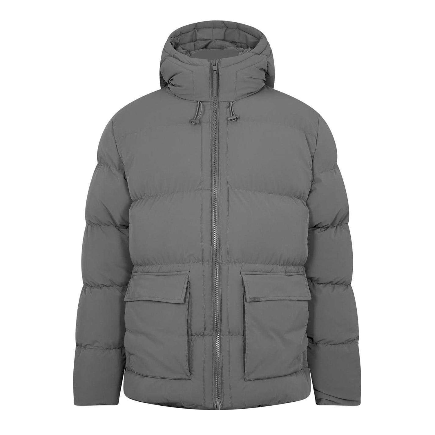 Charcoal - Front - Capo Mens Puffer Jacket