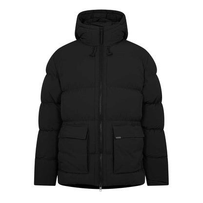 Black - Front - Capo Mens Puffer Jacket
