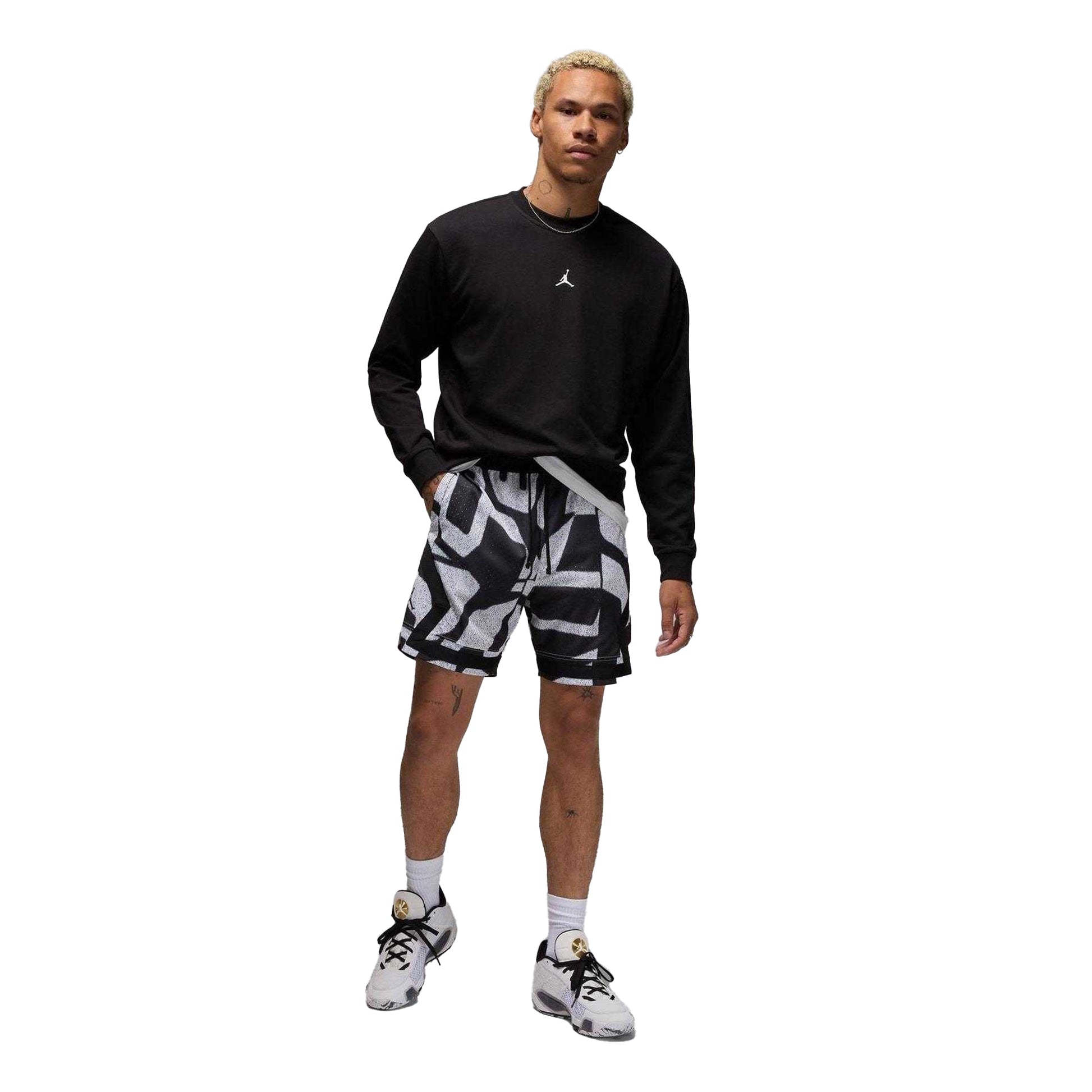 Black - Lifestyle - Nike Mens Jordan Crossover Fleece Sweatshirt