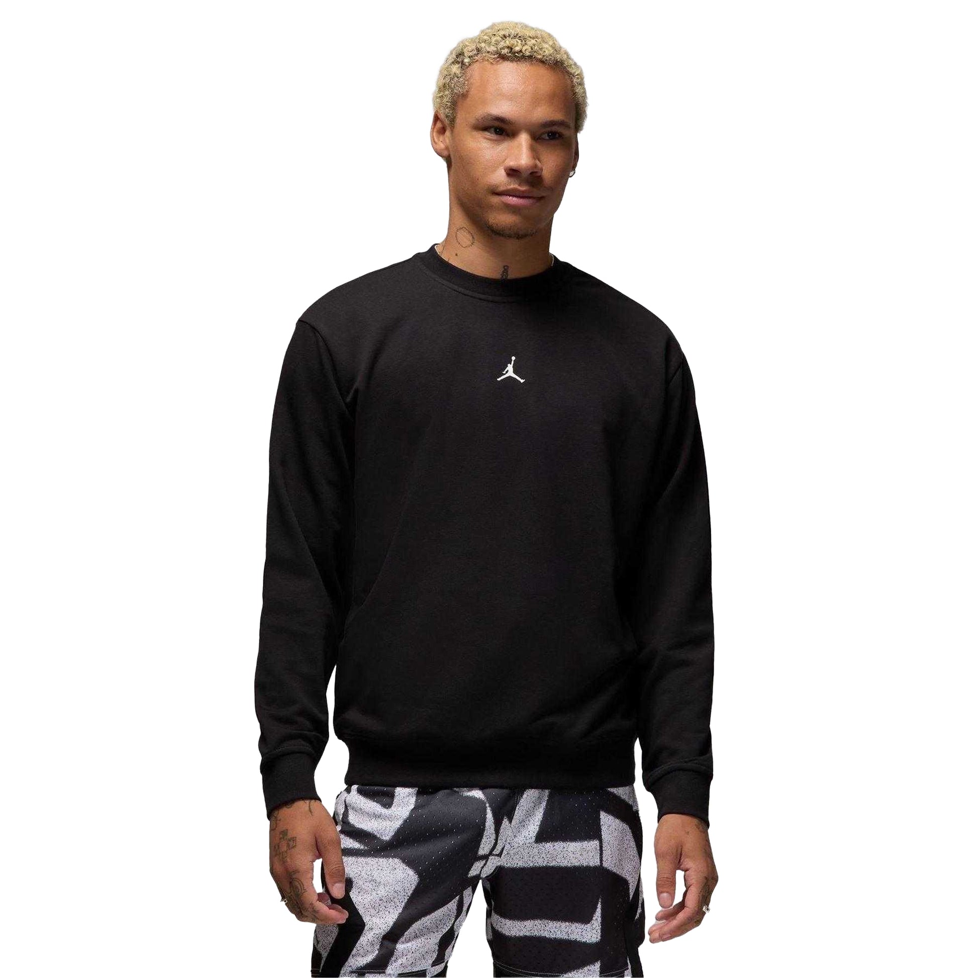 Black - Front - Nike Mens Jordan Crossover Fleece Sweatshirt