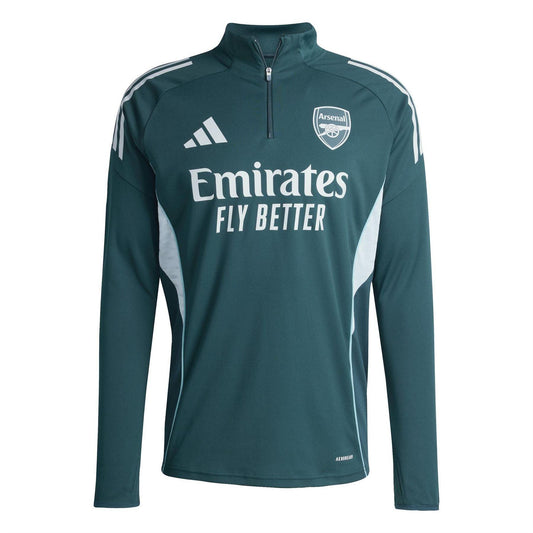 Green-Blue - Front - Adidas Mens Tiro 25 Arsenal FC Competition Track Top