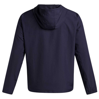 Navy - Back - Under Armour Mens Sportstyle Water Resistant Long-Sleeved Windbreaker