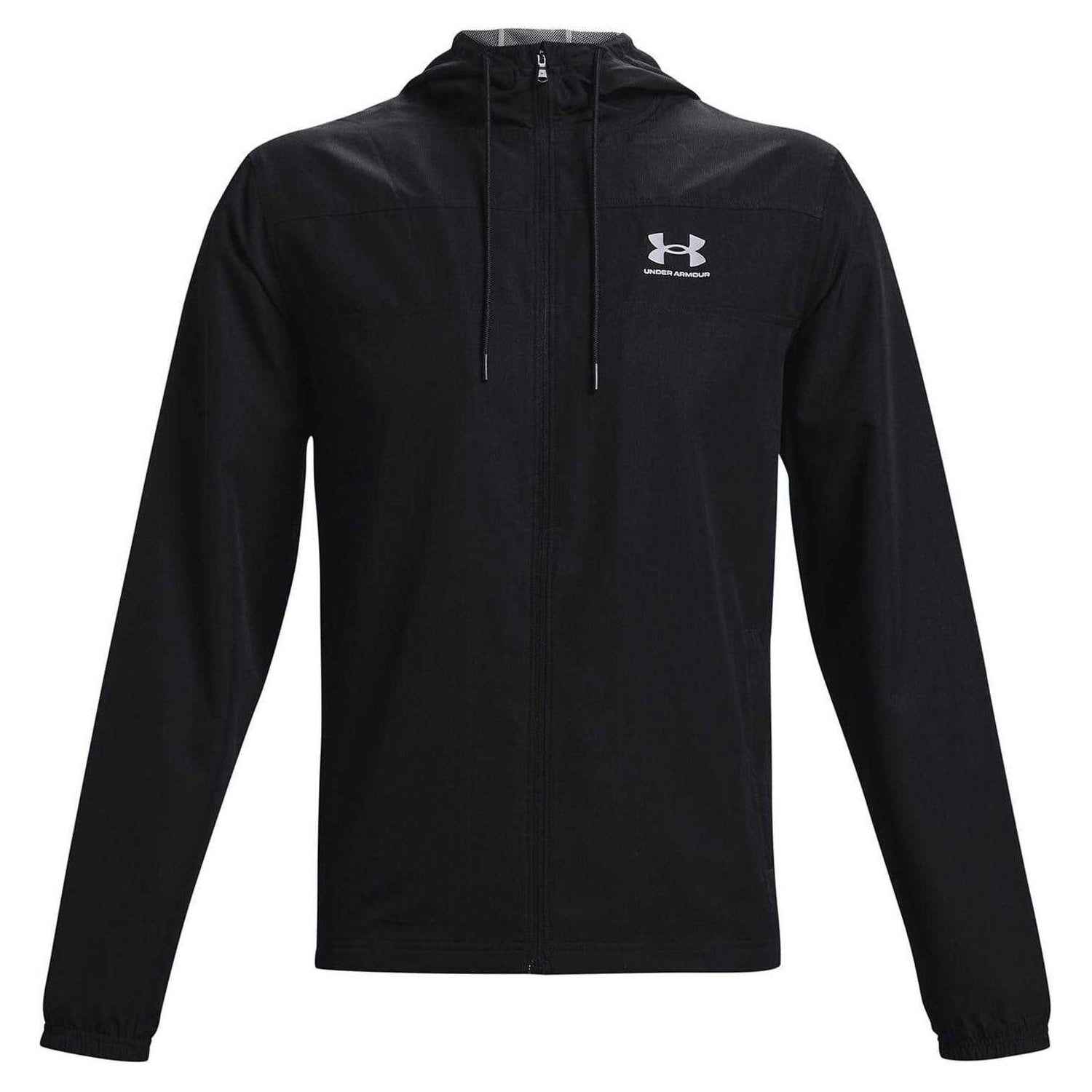 Triple Black - Front - Under Armour Mens Sportstyle Water Resistant Long-Sleeved Windbreaker