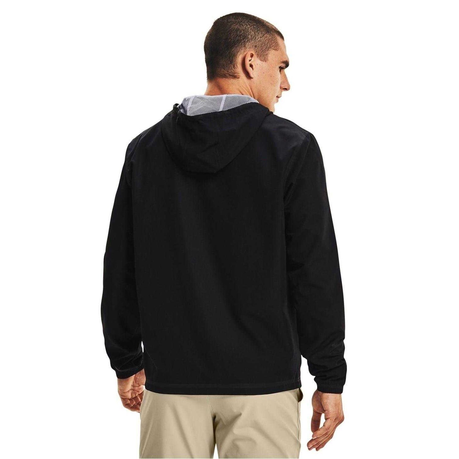 Triple Black - Back - Under Armour Mens Sportstyle Water Resistant Long-Sleeved Windbreaker