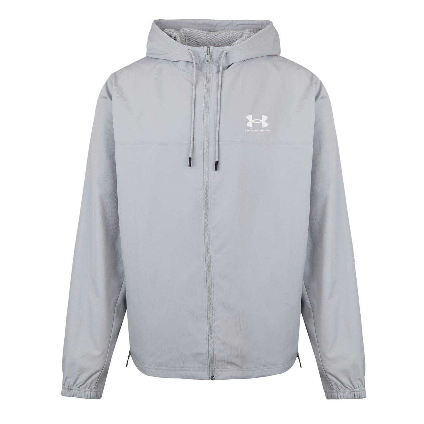 Grey - Front - Under Armour Mens Sportstyle Water Resistant Long-Sleeved Windbreaker