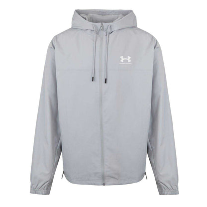 Grey - Front - Under Armour Mens Sportstyle Water Resistant Long-Sleeved Windbreaker
