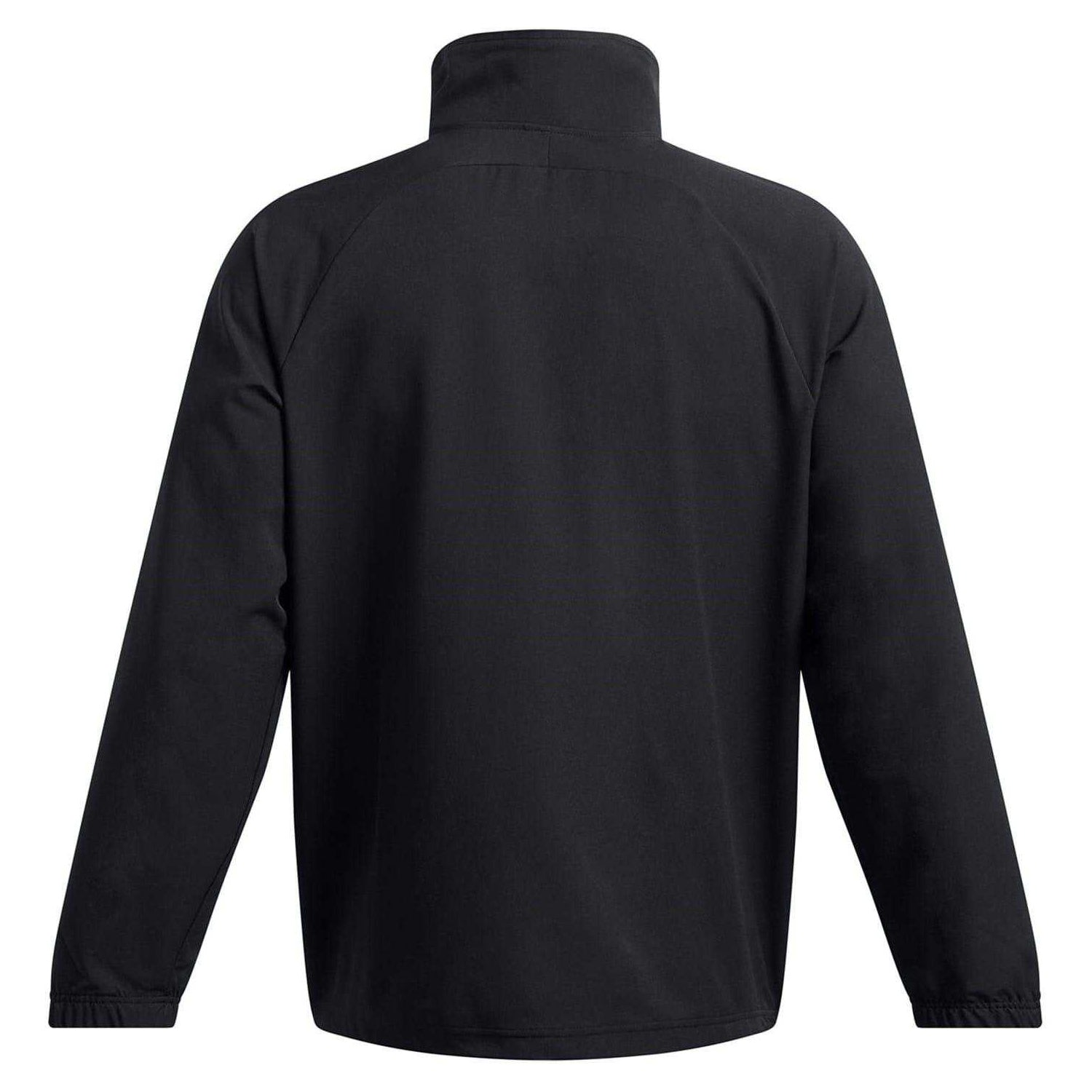 Black - Back - Under Armour Mens Performance High-Neck Raglan Anorak