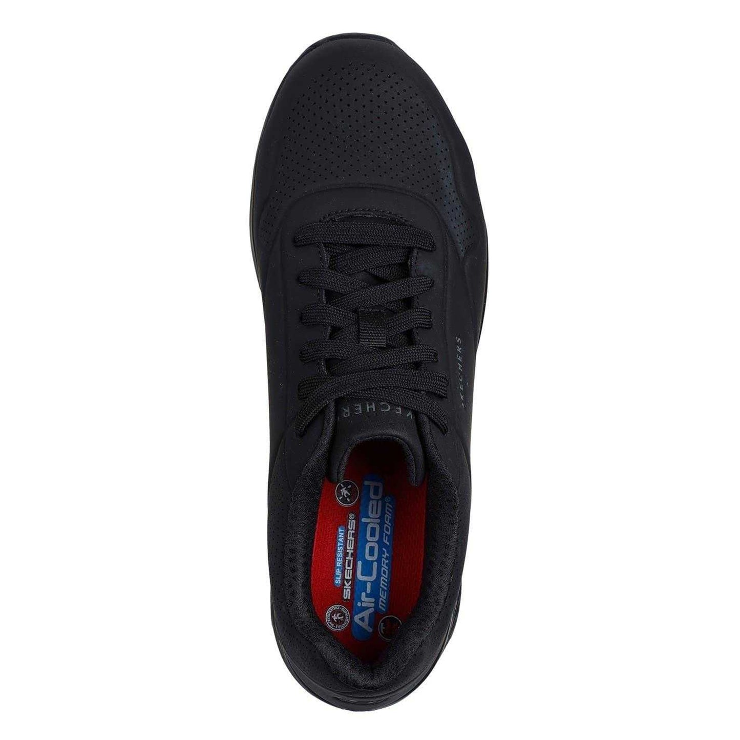 Black - Side - Skechers Mens Uno Doltin Steel Steel Toe Cap Wide Safety Shoes