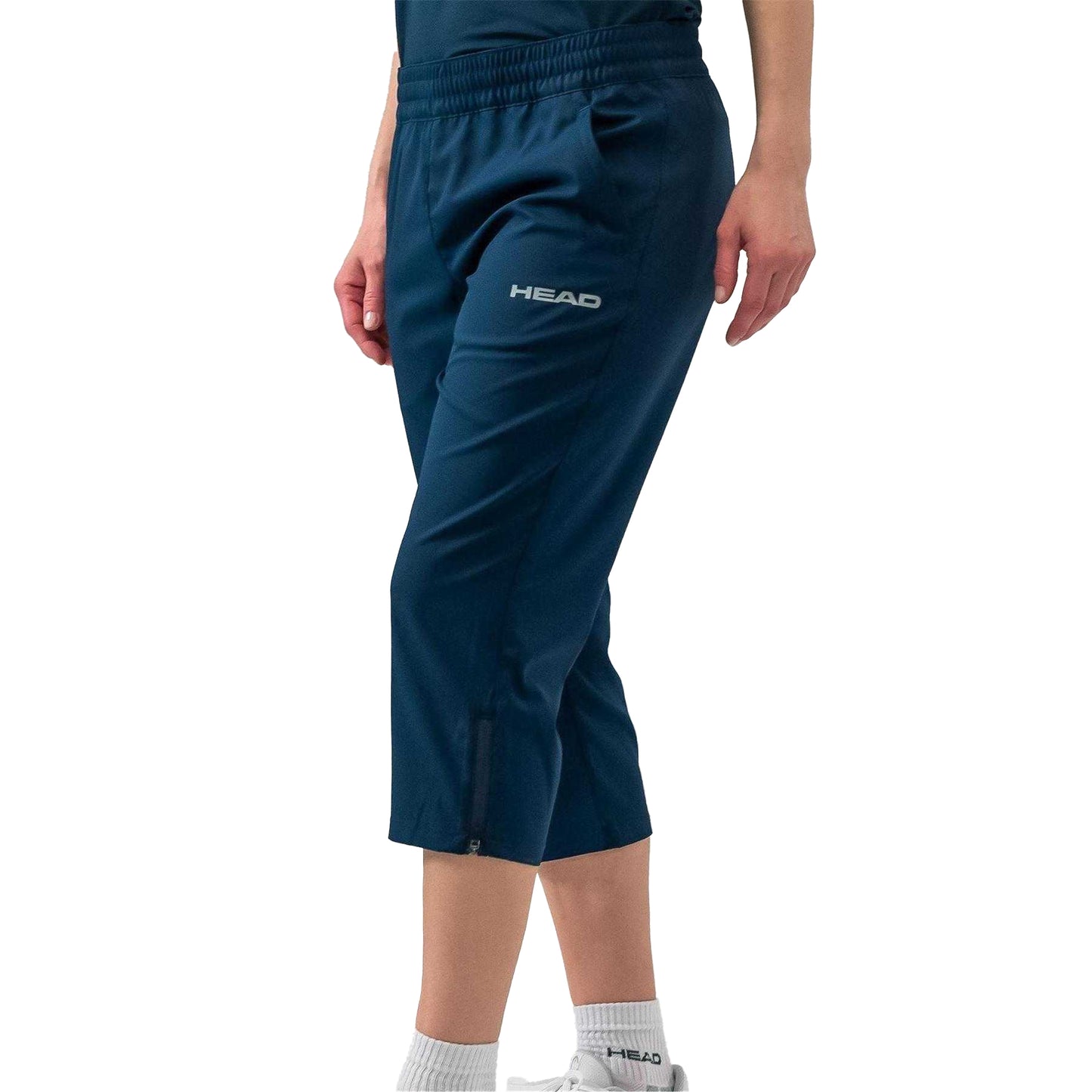 Dark Blue - Side - Head Womens-Ladies Club Capri Trousers