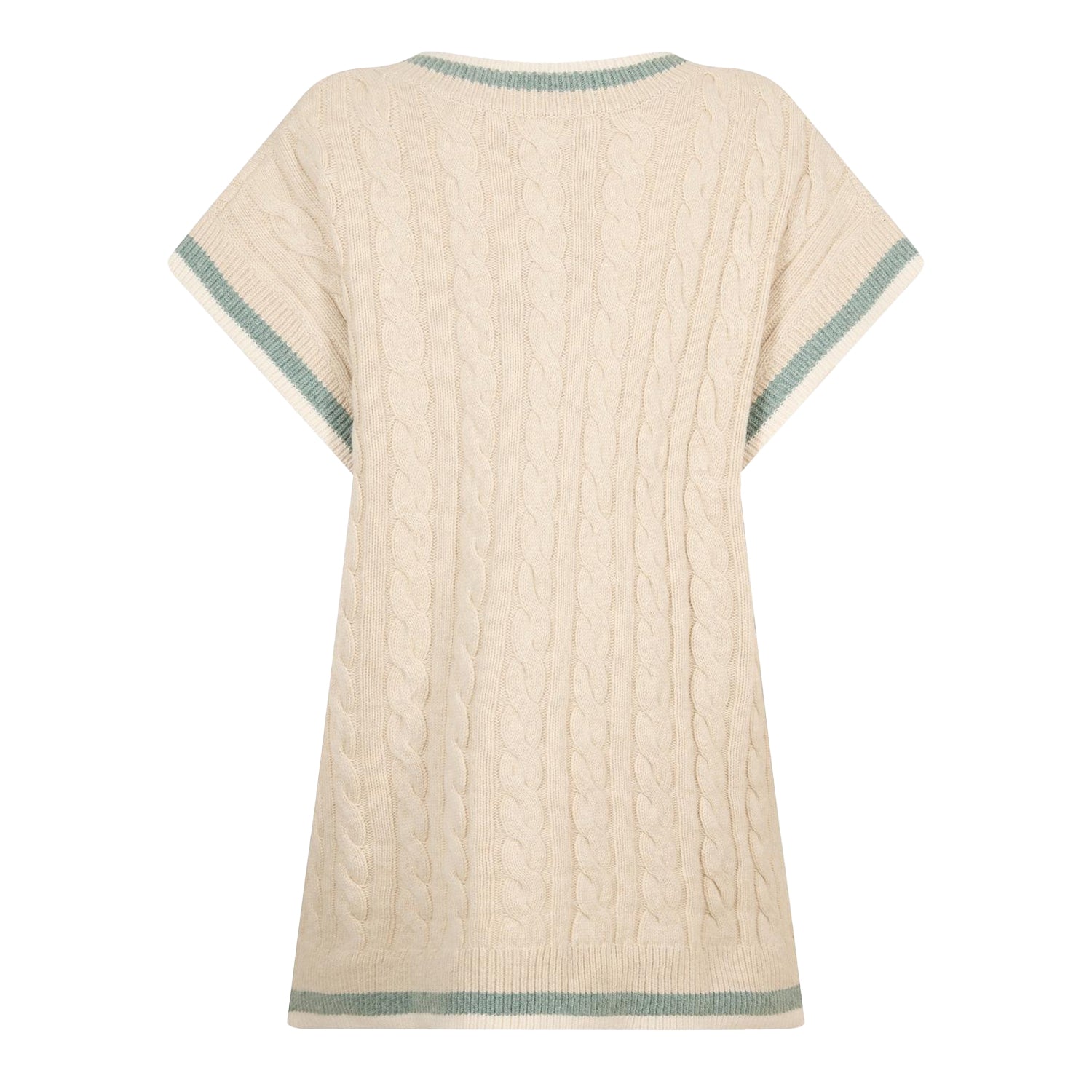 Varsity Green - Back - Levis Womens-Ladies Cable Knit Sweater Vest