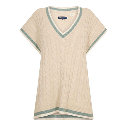 Varsity Green - Front - Levis Womens-Ladies Cable Knit Sweater Vest