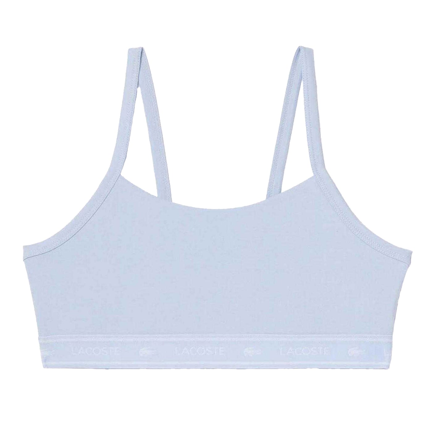 Blue - Front - Lacoste Womens-Ladies Logo Bralette
