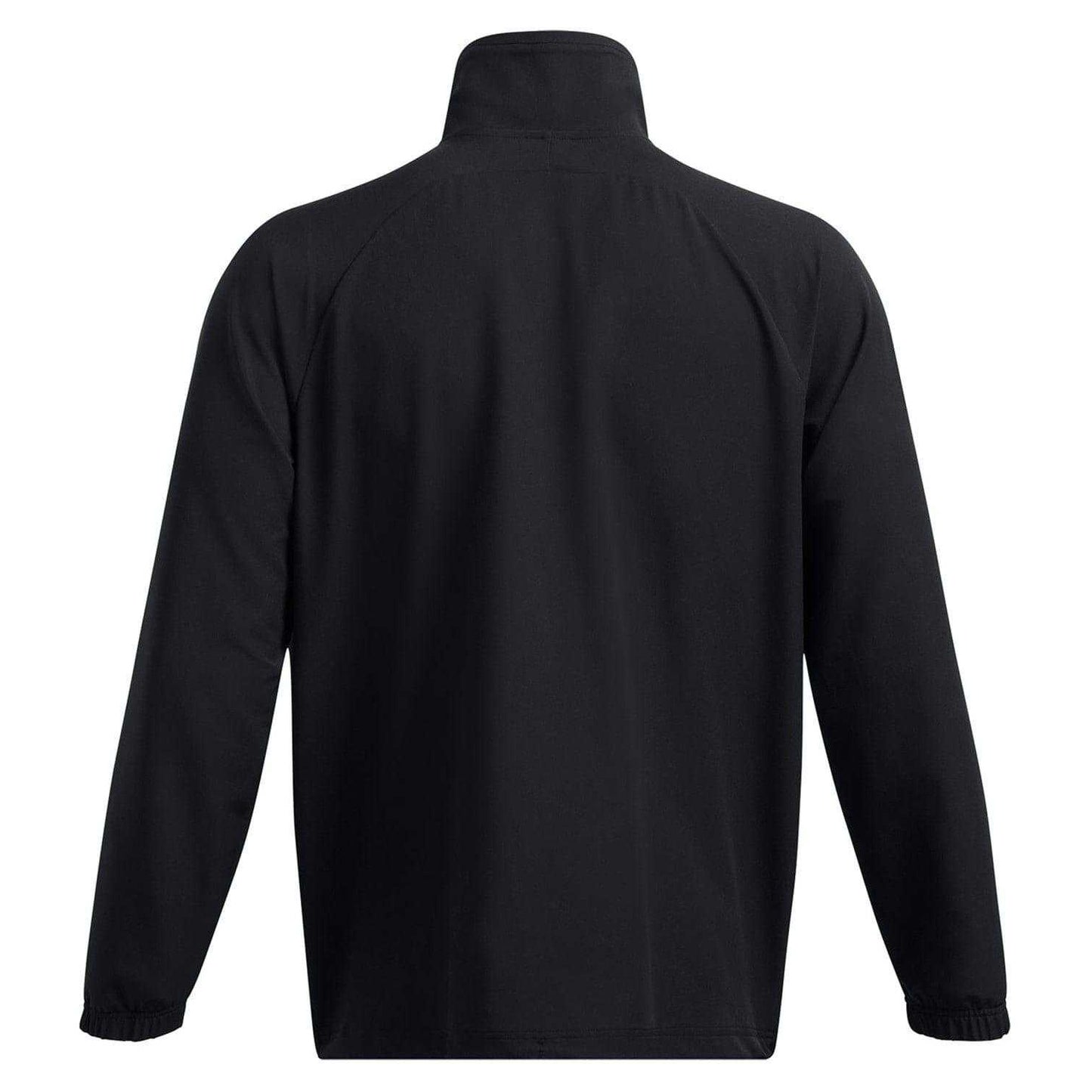 Black - Back - Under Armour Mens Unstoppable Moisture Wicking Anorak