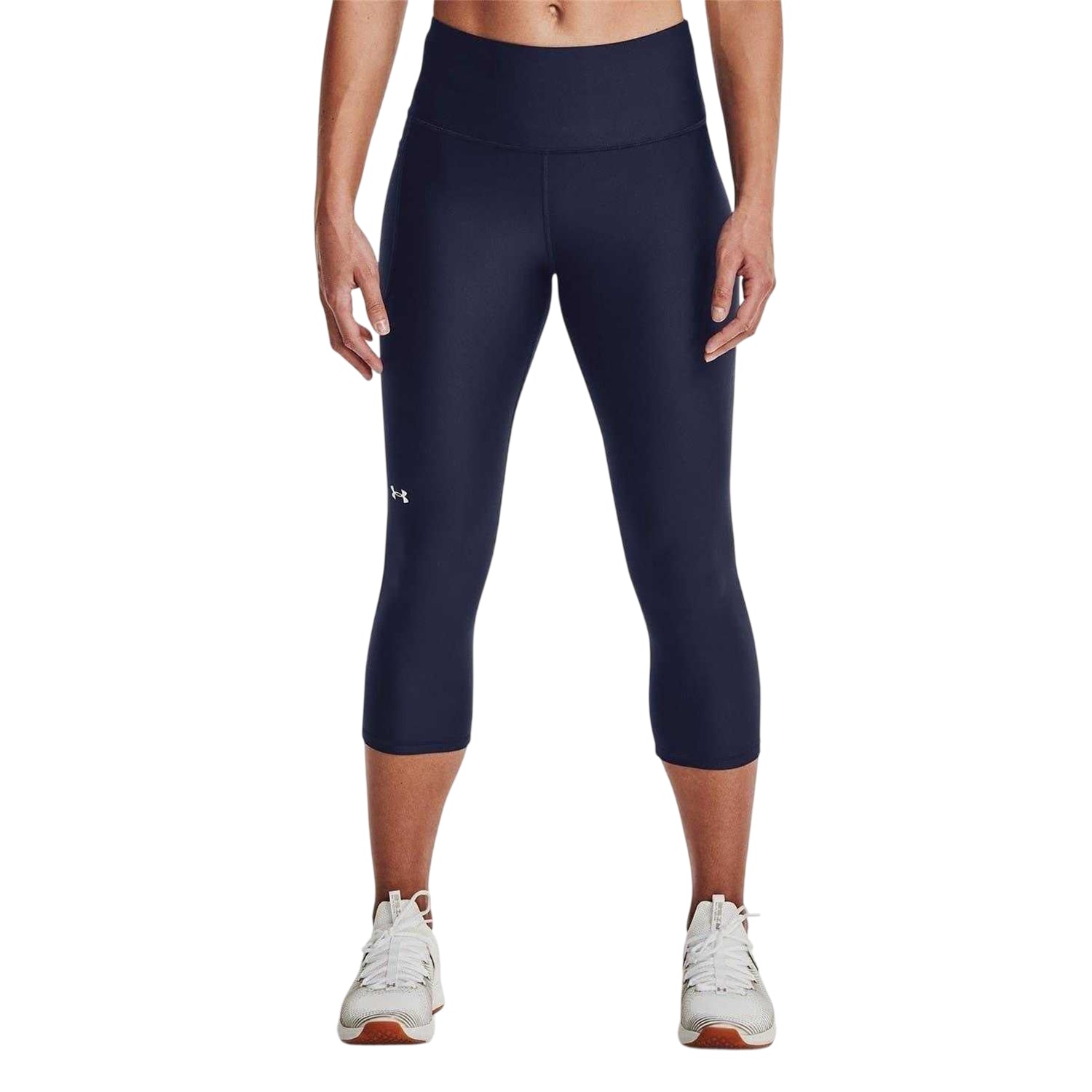 Blue - Side - Under Armour Womens-Ladies Tech Leggings