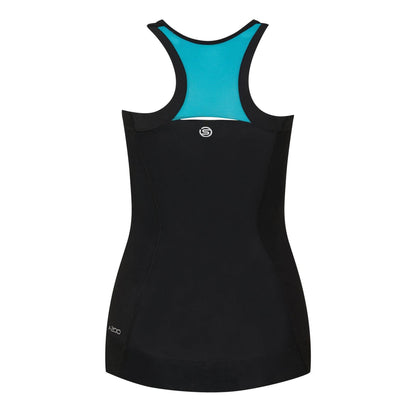 Black - Back - Skins Womens-Ladies Compression Tank Top