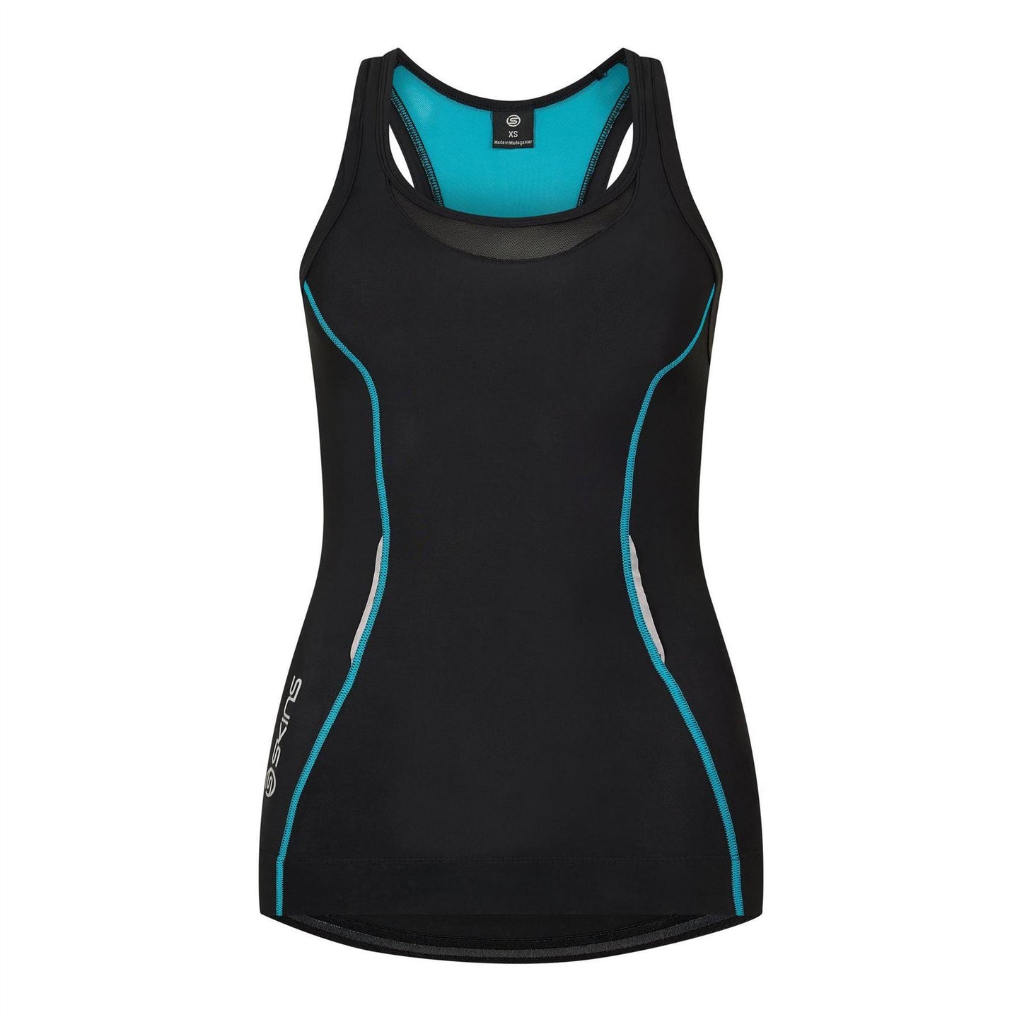 Black - Front - Skins Womens-Ladies Compression Tank Top