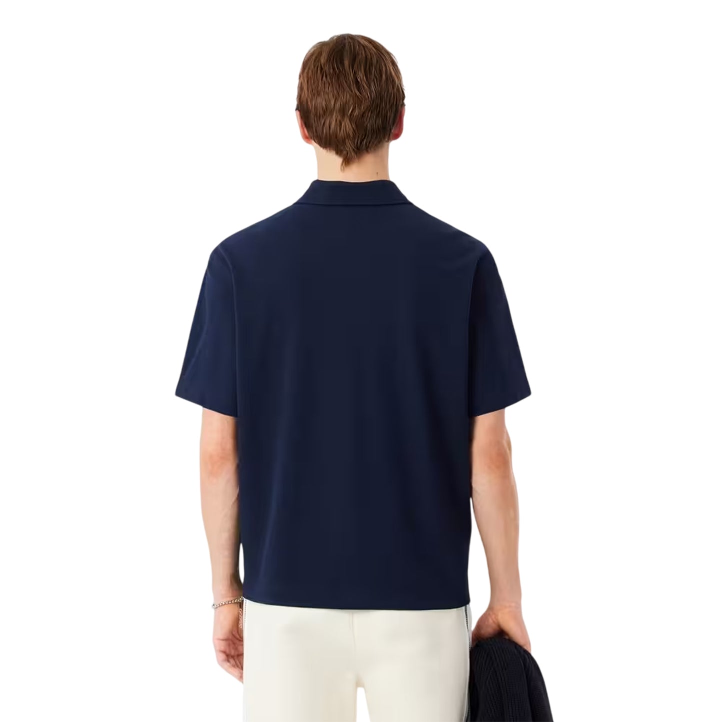 Navy - Back - Lacoste Mens Revere Collar Shirt