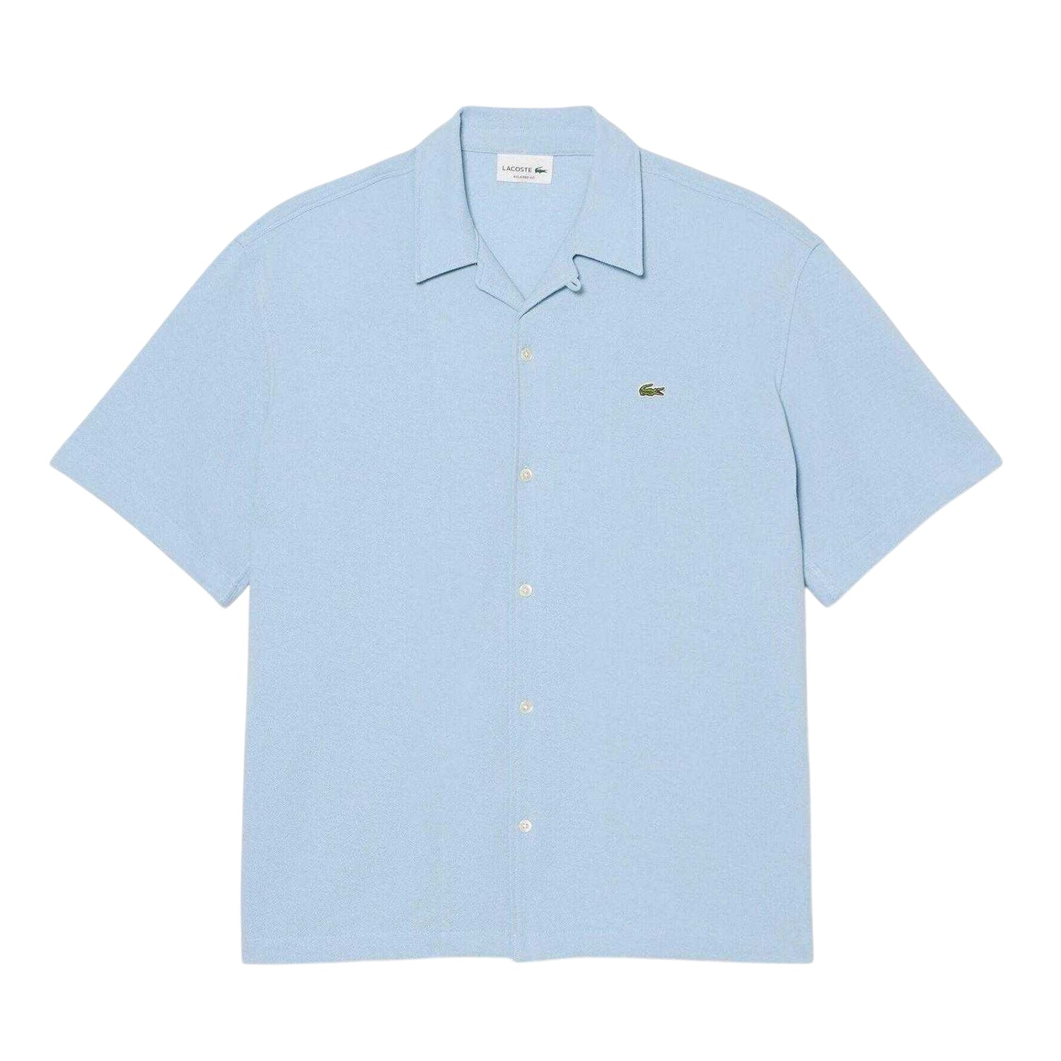 Blue - Front - Lacoste Mens Revere Collar Shirt