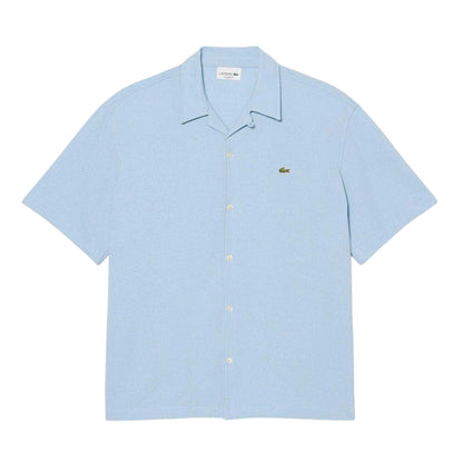 Blue - Front - Lacoste Mens Revere Collar Shirt
