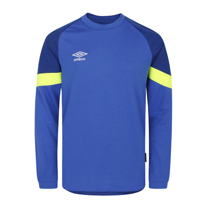 Blue-Yellow - Front - Umbro Childrens-Kids Fitted Goalkeeper Jersey