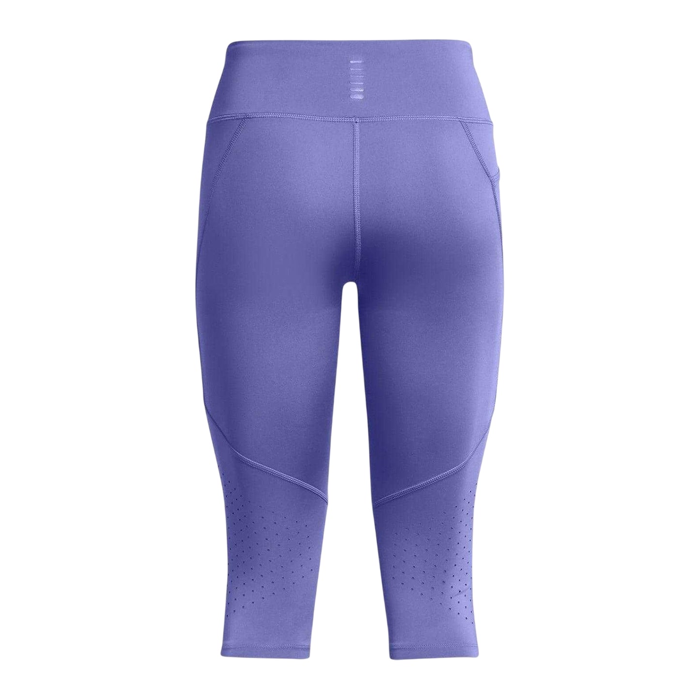 Purple - Back - Under Armour Womens-Ladies Launch Capri