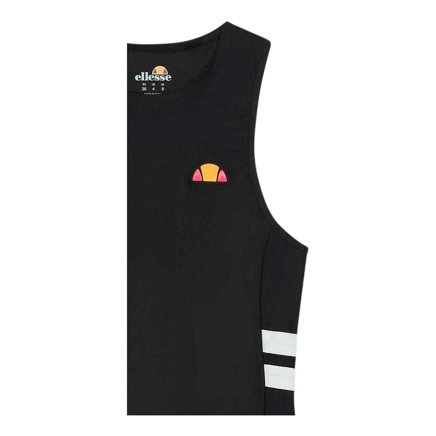 Black - Back - Ellesse Womens-Ladies Tank Top
