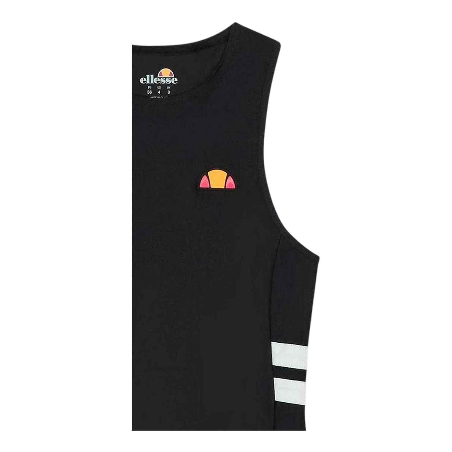 Black - Back - Ellesse Womens-Ladies Tank Top