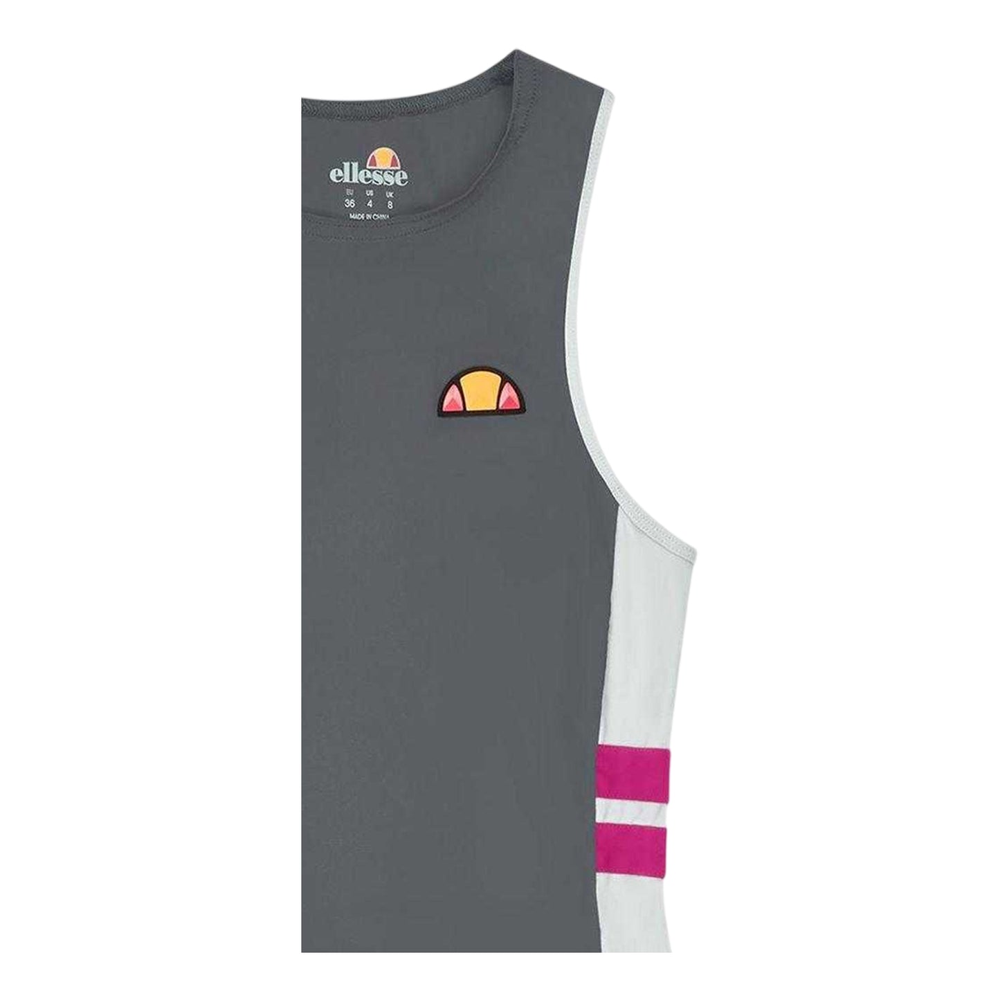 Dark Grey - Back - Ellesse Womens-Ladies Tank Top