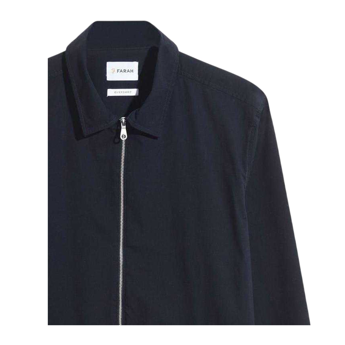 True Navy - Back - Farah Mens Full Zip Regular Long-Sleeved Jacket