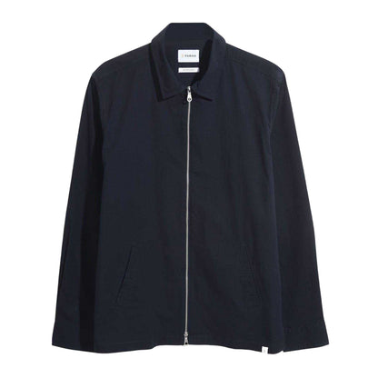 True Navy - Front - Farah Mens Full Zip Regular Long-Sleeved Jacket