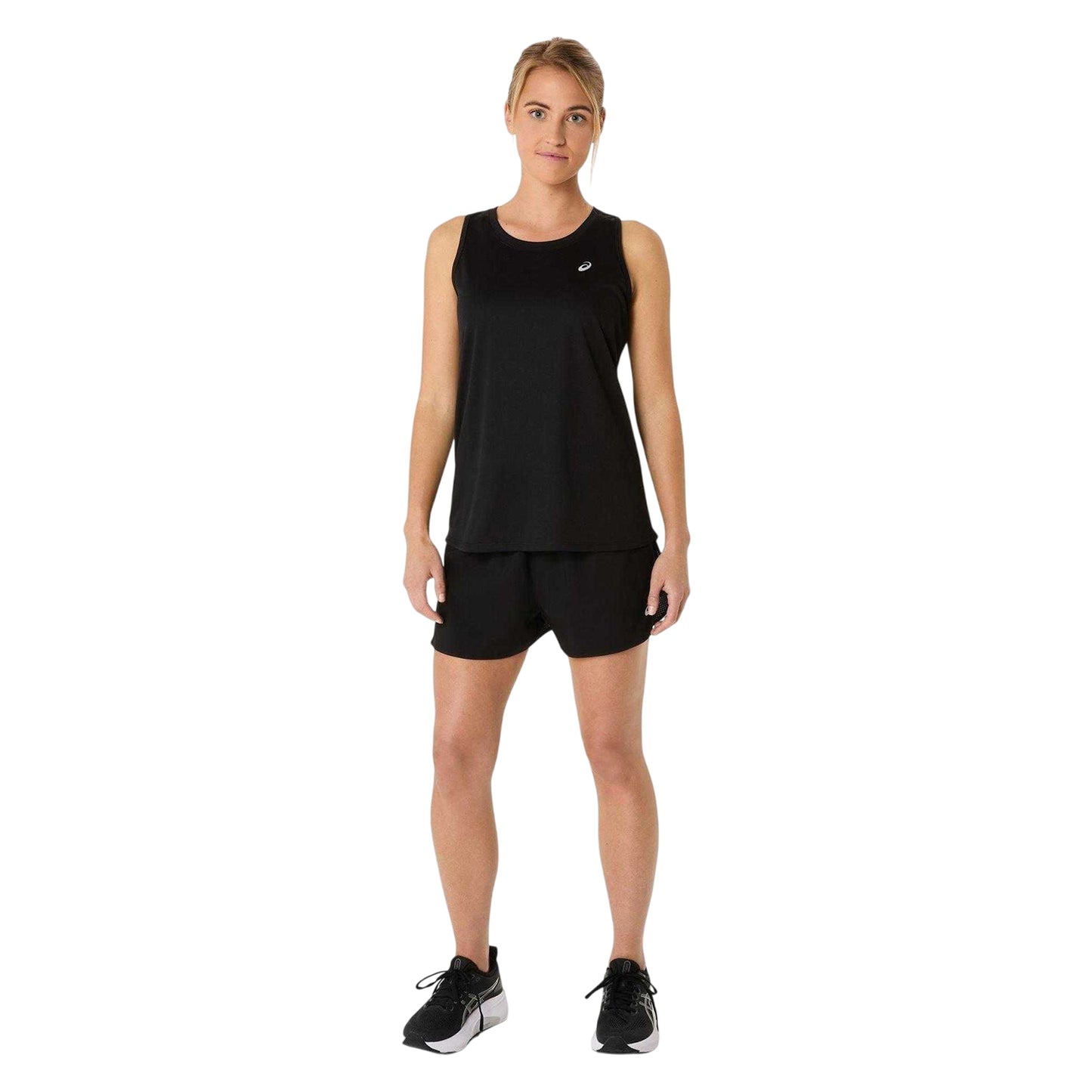 Black - Side - Asics Womens-Ladies Core Lightweight Running Tank Top